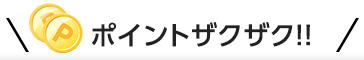 ＼ポイントザクザク！！／